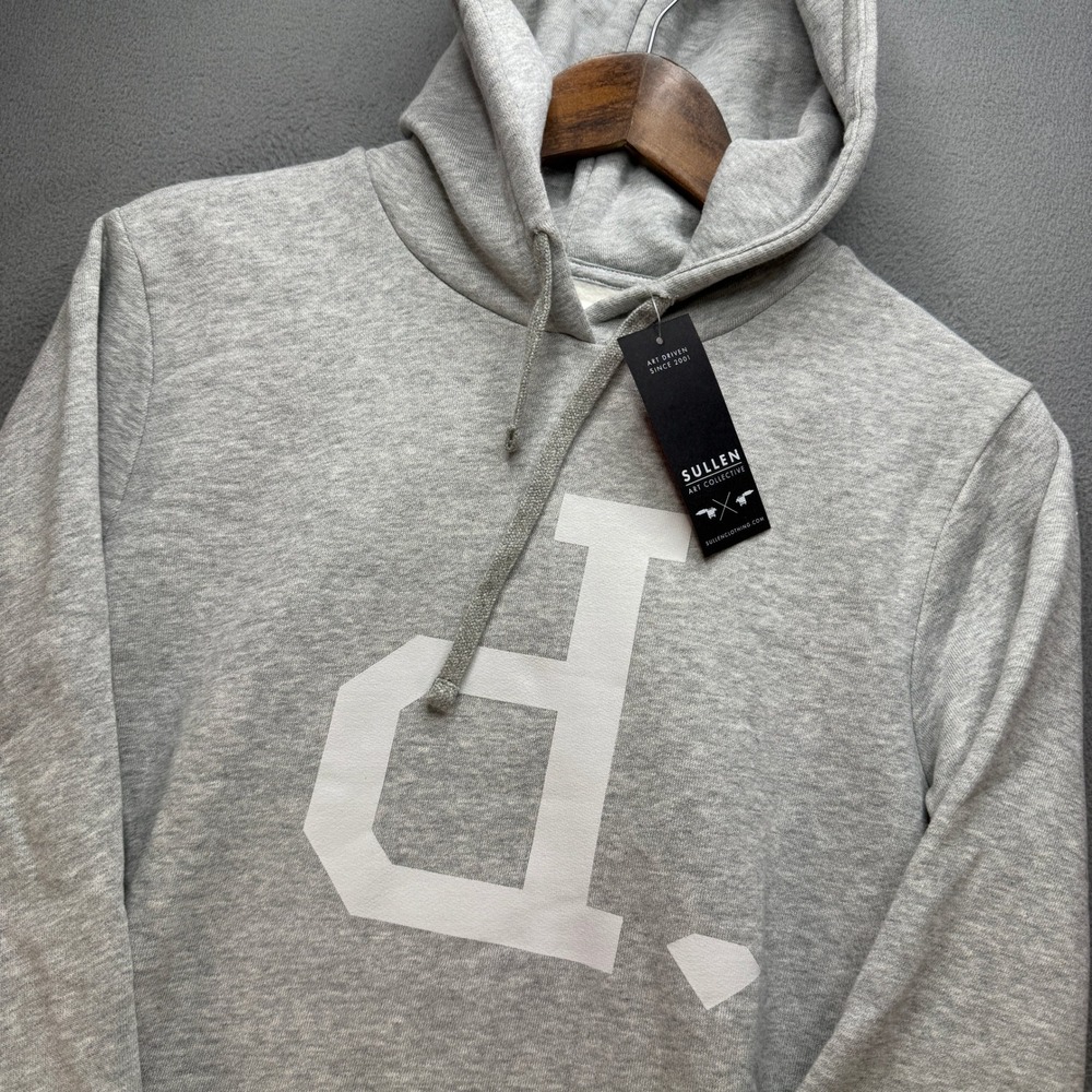 Sullen Art Collective x Diamond Supply Hoodie Mens S Gray Cotton Blend NWT
